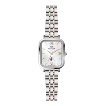 Paris Polo Club PPC-DA10-SL-WE Silver Bracelet Strap Women Watch